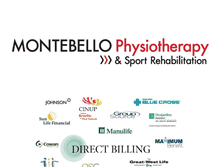 Tablet Screenshot of montebellophysio.com